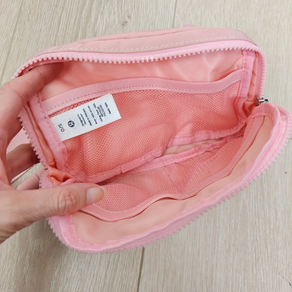 Lululemon Womens Everywhere Belt Bag OS Pink Adjustable Strap Athleisure Sporty